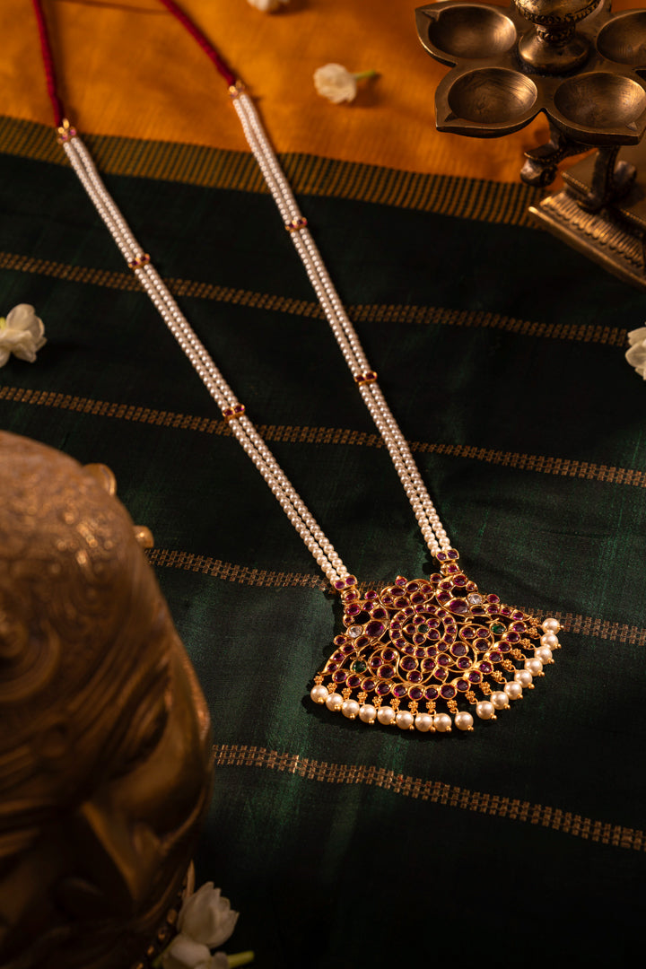 Makari 2 line Pearl Mala