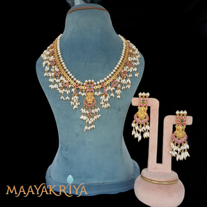 Rajatarangini Guttapusalu Necklace Set