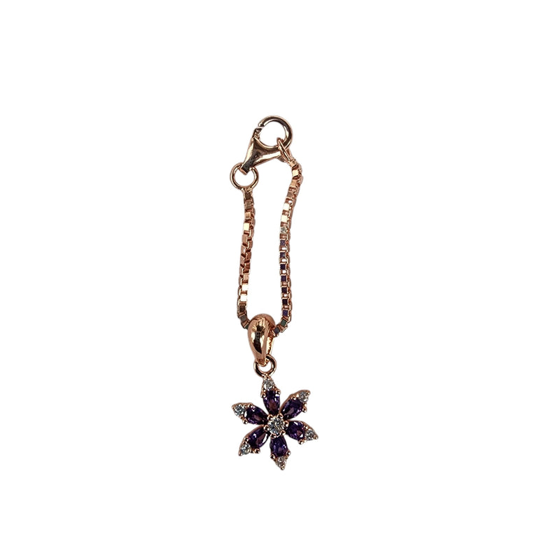 Rosegold Magic Lavender 925 Silver Watch Charm