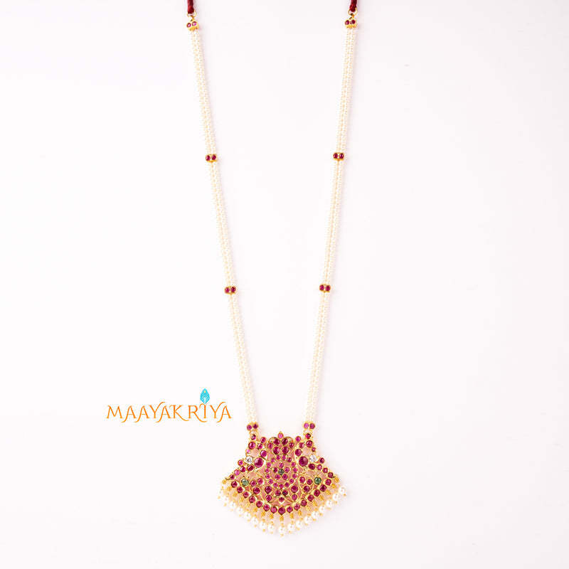 Makari 2 line Pearl Mala