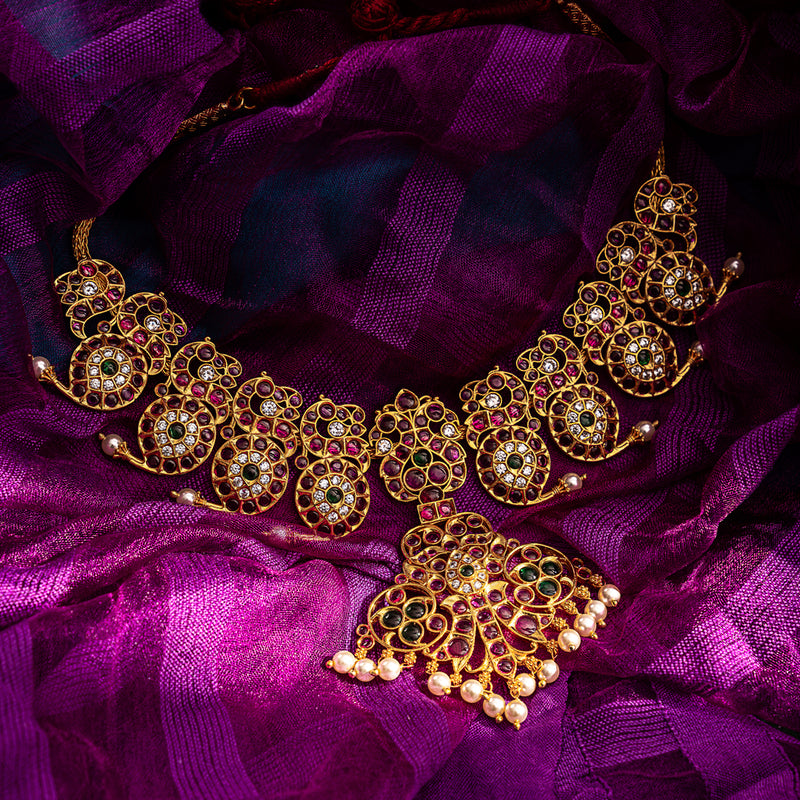 Mango Peacock Necklace