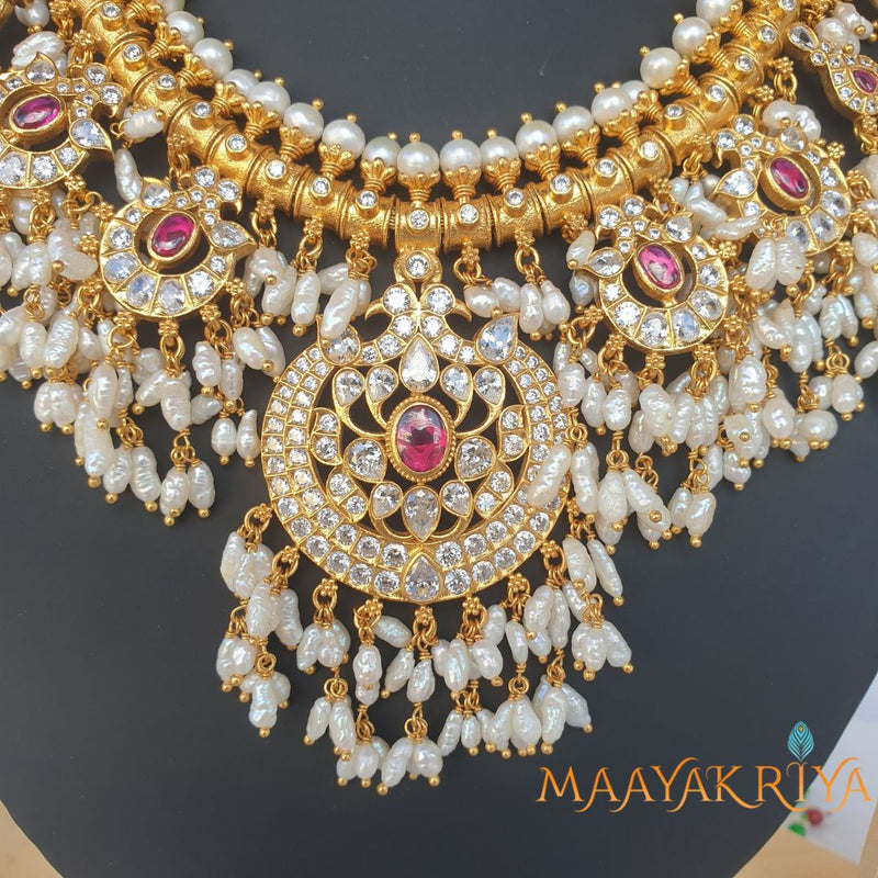 Rajathakusuma Guttapusalu Necklace Set