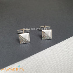 Square Checkered Cut Cufflinks