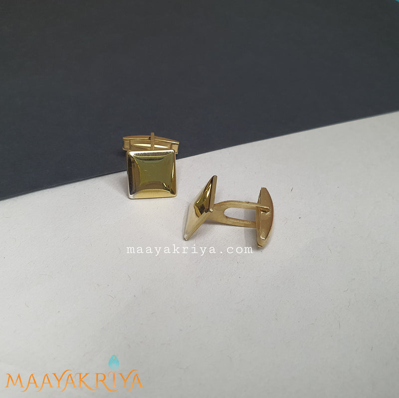 Gold Square Cufflinks