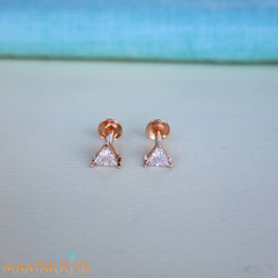 Triangle Silver Earrings Size 3