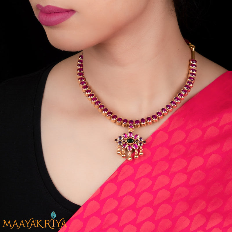 Harita & Kempu Addige Jugalbandhi Necklace