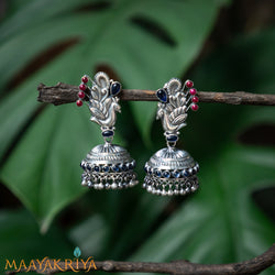 Silver Oxidized Jhumka